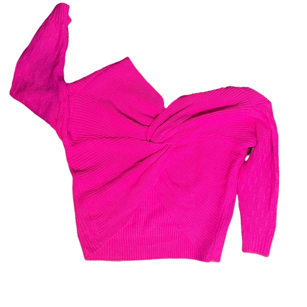 Adorable hot pink sweater that can be worn 2 ways! Never worn💕